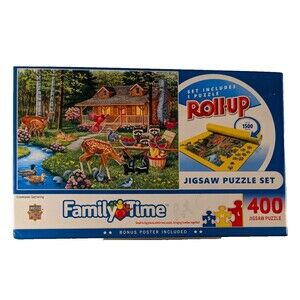 Creekside Gathering 400 Pc Jigsaw Puzzle Family Time Masterpieces